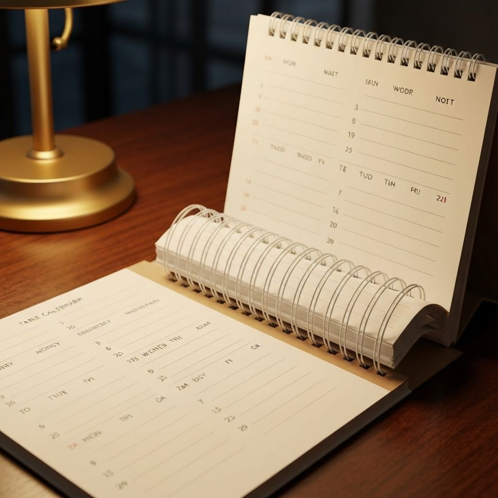 Spiral Table Calendar