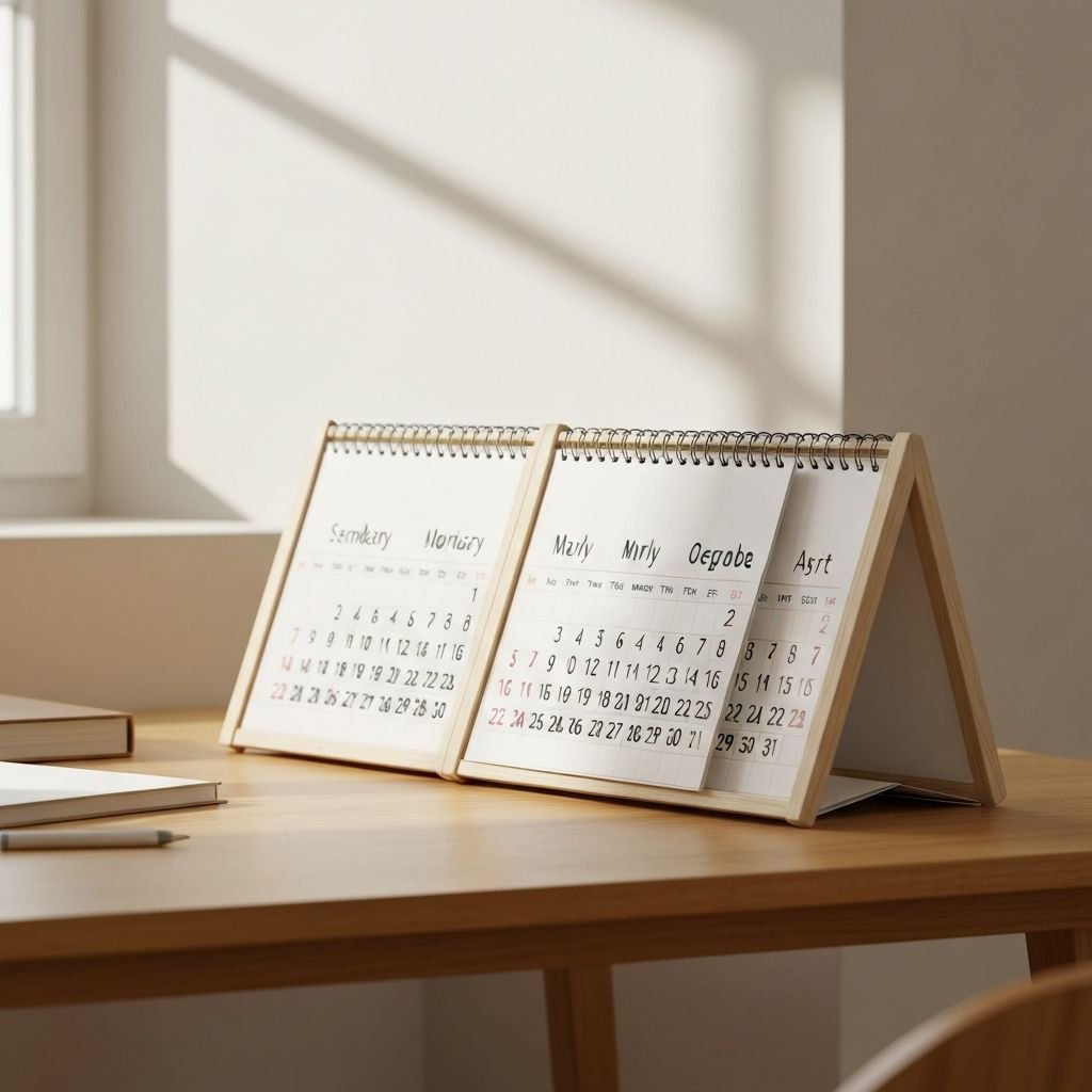 Tent Style Table Calendar